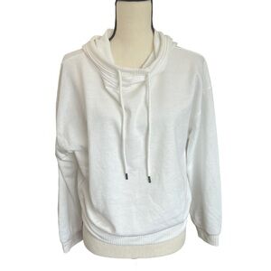 Urban Romantics - Ribbed Drawstring Cropped Hoodie